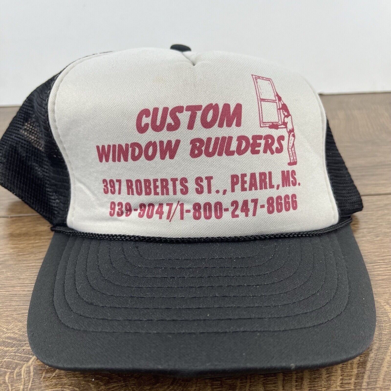 Other Custom Window Builders Snapback Hat Black Hat Adjustable Bla Size ONE SIZE - 4 Thumbnail