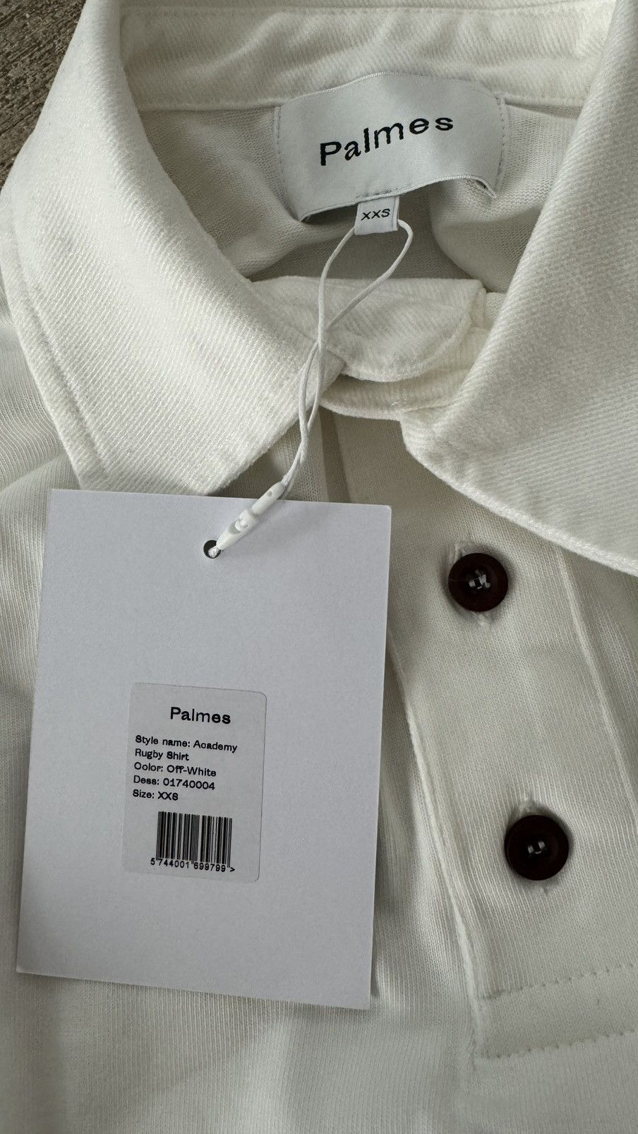 Palmes Palmes Off-White 'Academy' Rugby Polo Size XXS / US 00 / IT 34 - 4 Thumbnail