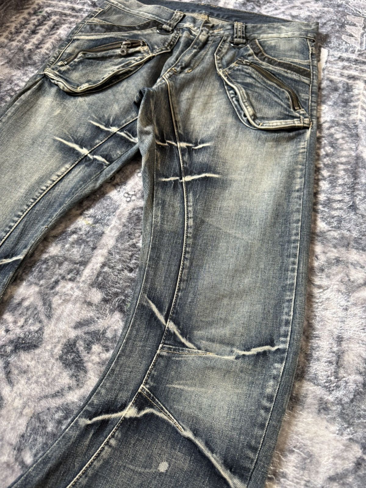 PPFM × The Smiths 2000s PPFM Japan Curve Leg Gun Pocket Jeans Size US 30 / EU 46 - 4 Thumbnail