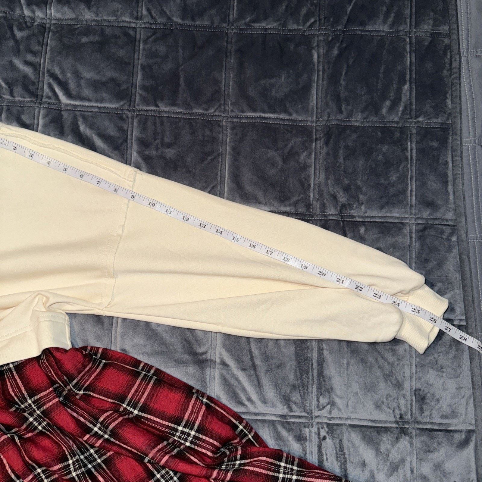 Anthropologie Entro NWT Holly Mix Media Sweatshirt & Plaid Dress Sz S Size S / US 4 / IT 40 - 13 Thumbnail