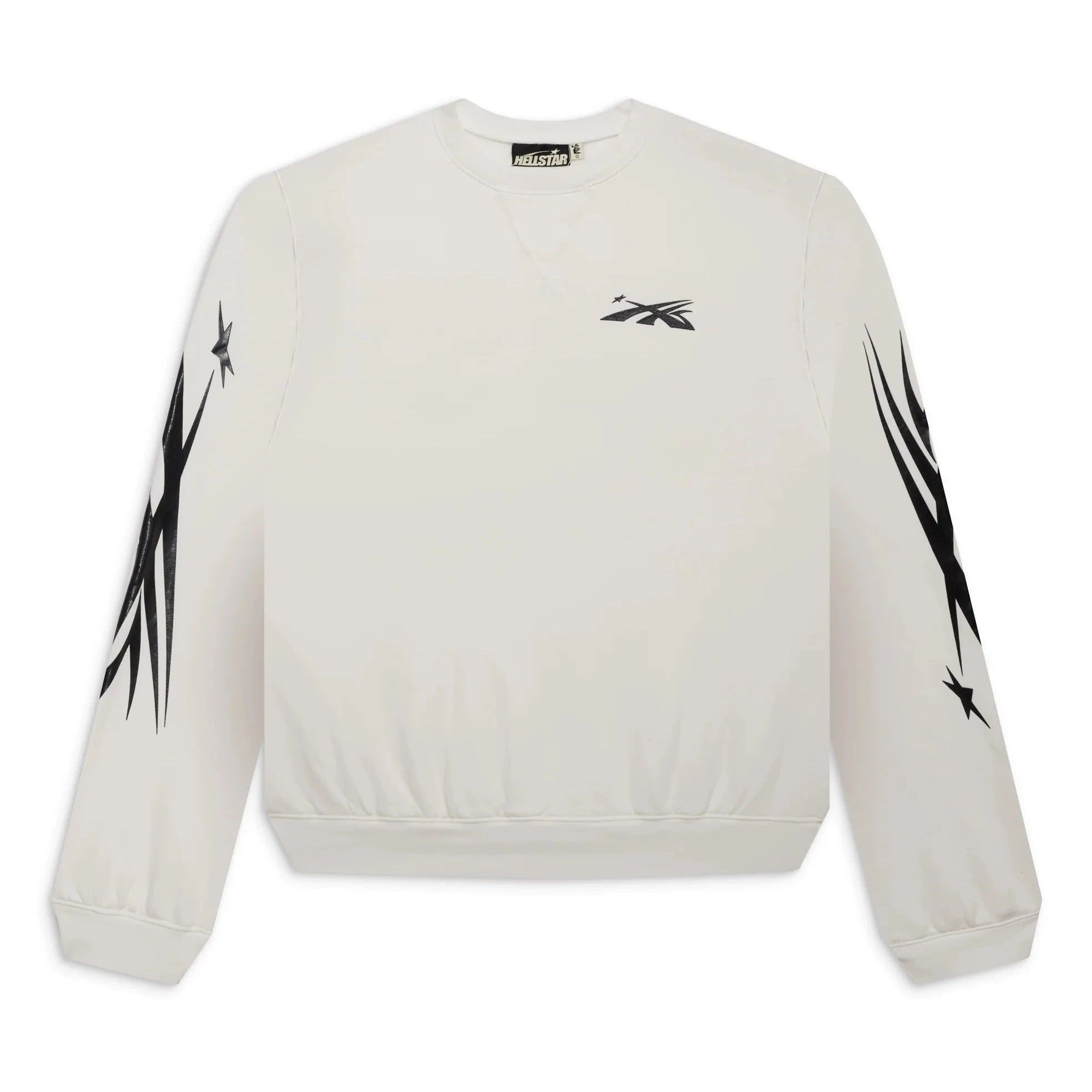 Image of Hellstar Sports Crewneck (White), Men's (Size XL)