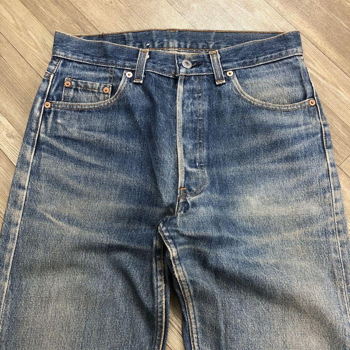 Levi's × Levi's Vintage Clothing × Vintage 🇺🇸 1990s Vintage Levis Strauss 501 #546 Faded Blue Jeans Size US 30 / EU 46 - 20 Thumbnail