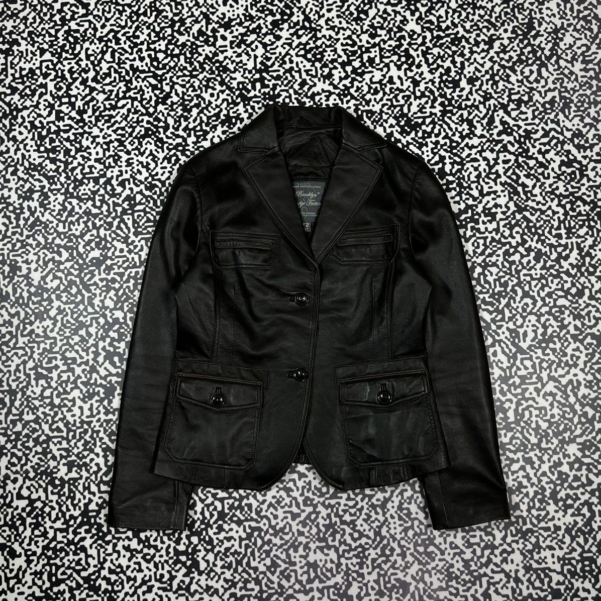 Vintage Vintage Y2K Lamb Leather Jacket Blazer Japanese Retro Style Size S / US 4 / IT 40 - 2 Thumbnail