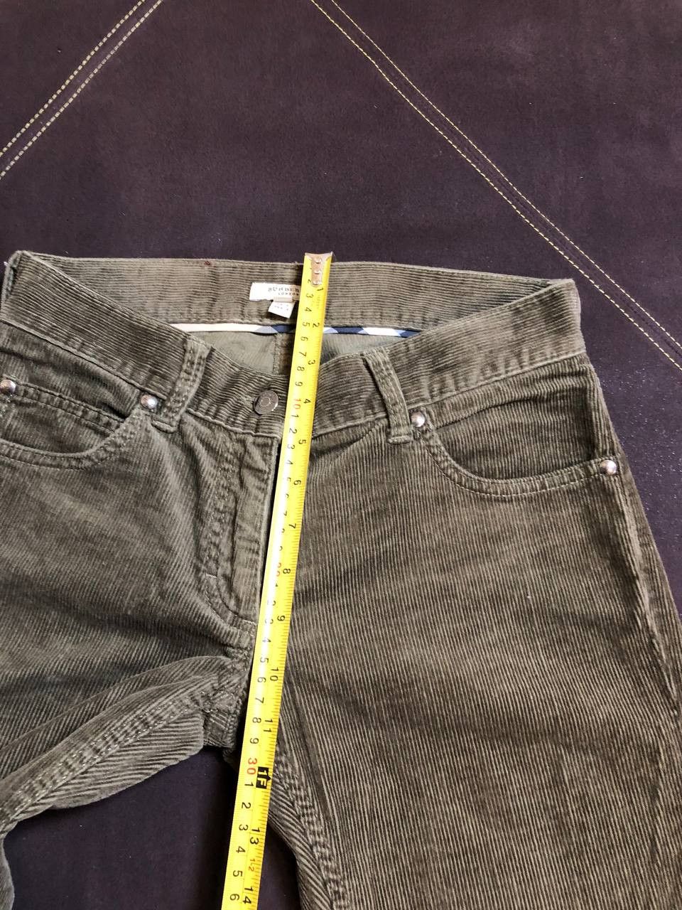Burberry Burberry Vintage Burberry London Corduroy Pants Stretch Size 27" / US 4 / IT 40 - 10 Thumbnail