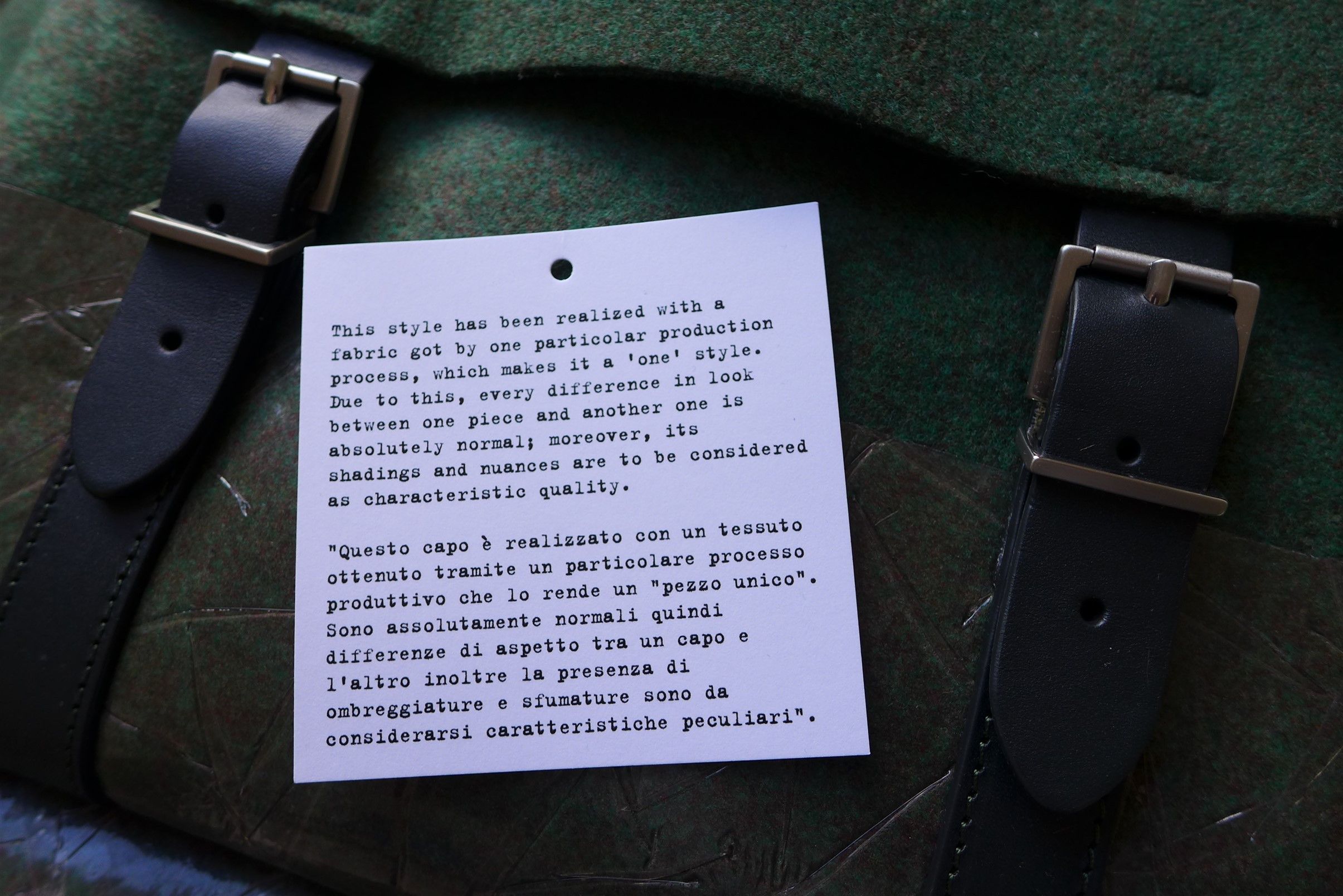 Maison Margiela Margiela FW21 Backpack - Green Felt & Calf Leather Size ONE SIZE - 17 Thumbnail