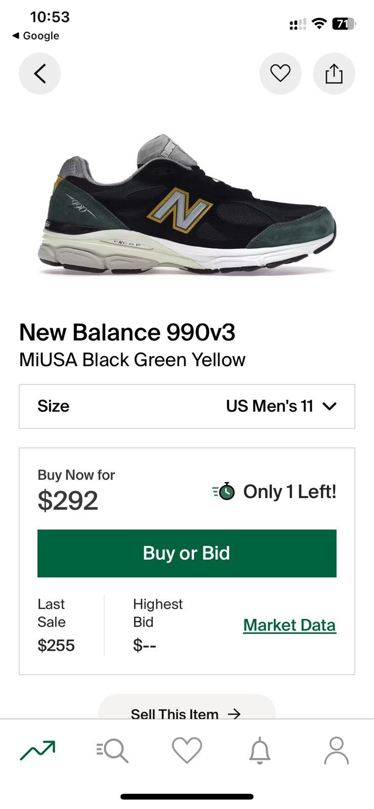 New Balance 990v3 MiUSA running shoes Size US 11 / EU 44 - 18 Thumbnail