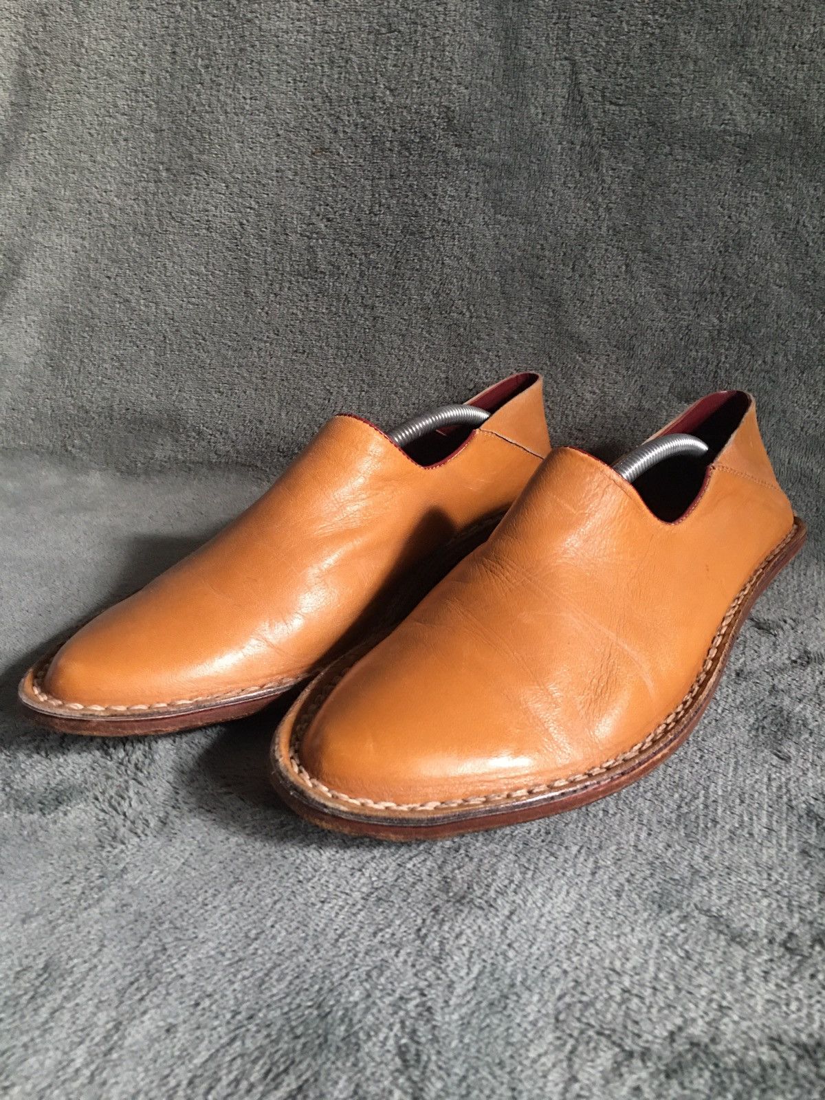 Designer Heich Italy Light Brown Leather Men’s Loafers Shoes EU 40 Size US 7 / EU 40 - 1 Thumbnail