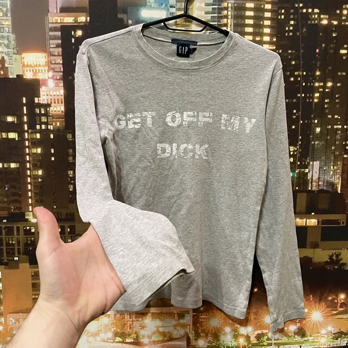 Gap OPIUM T SHIRT HUMOR GET OFF MY DICK PENIS SEX PORNSTAR 90s Size US M / EU 48-50 / 2 - 5 Thumbnail