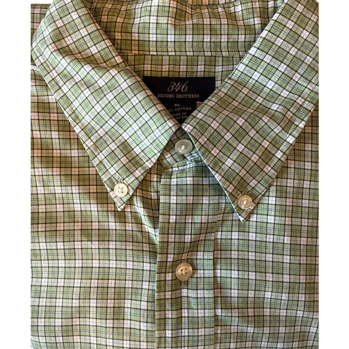 Brooks Brothers Brooks Brothers 346 Men’s XL Check Dress Shirt 100% Cotton Size US XL / EU 56 / 4 - 8 Thumbnail