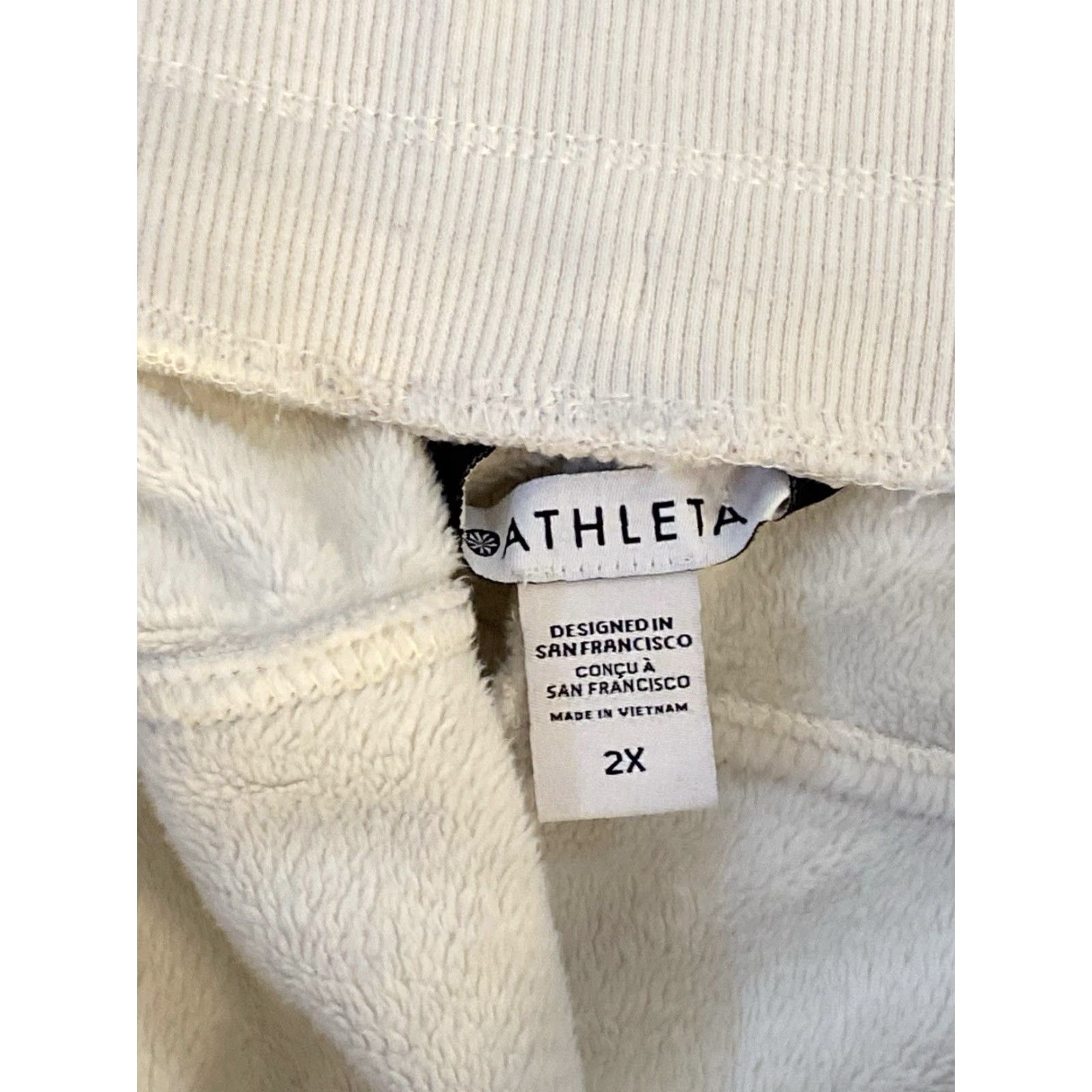 Athleta Athleta Women’s Sweatpants 2XL Ivory Cream Jogger Pockets Tapered Casual Athleisure Pants Size 40" / US 18 - 7 Thumbnail
