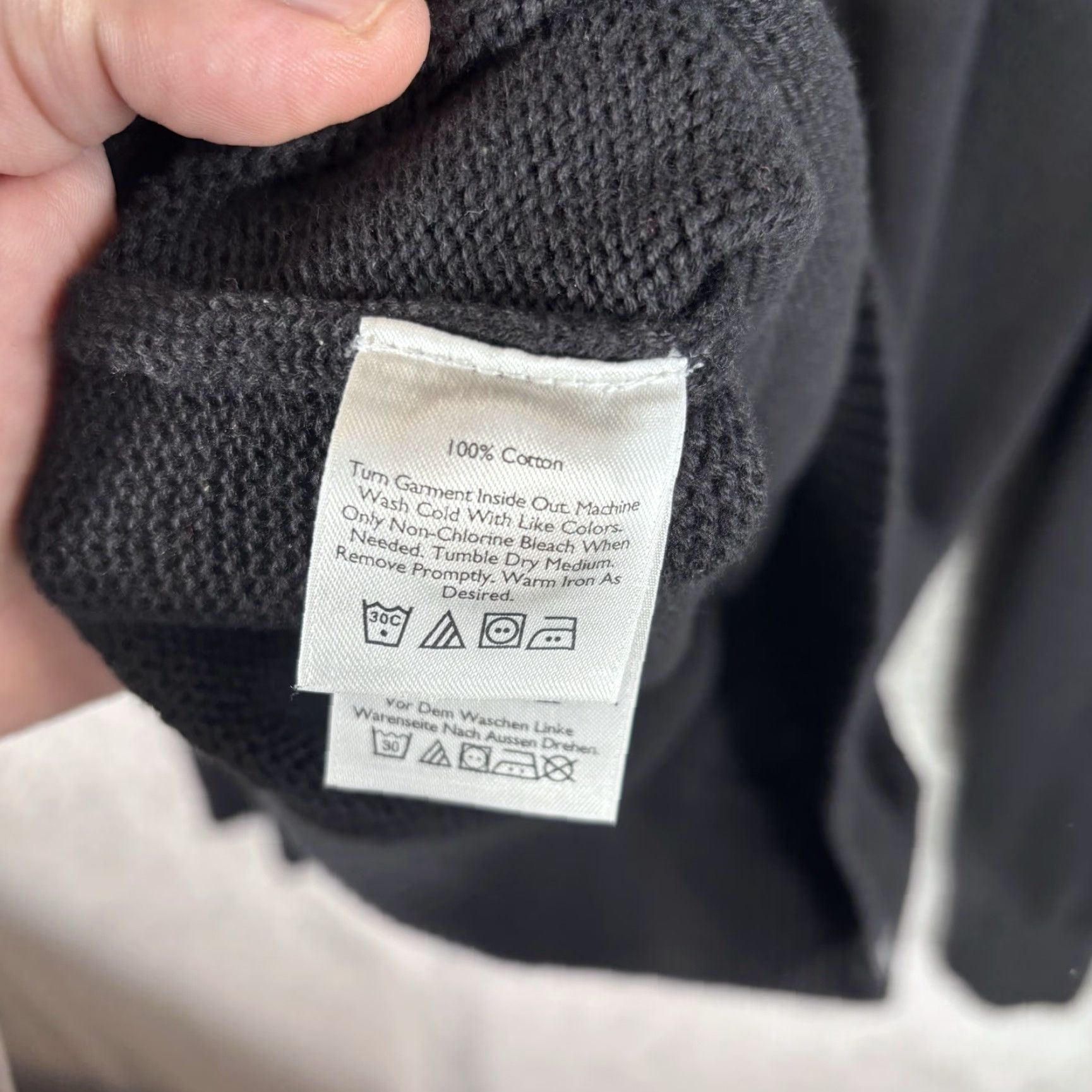 Eddie Bauer Eddie Bauer Henley Sweater Mens L Black Pullover Knit Cotton Heavy Pullover Size US L / EU 52-54 / 3 - 3 Thumbnail