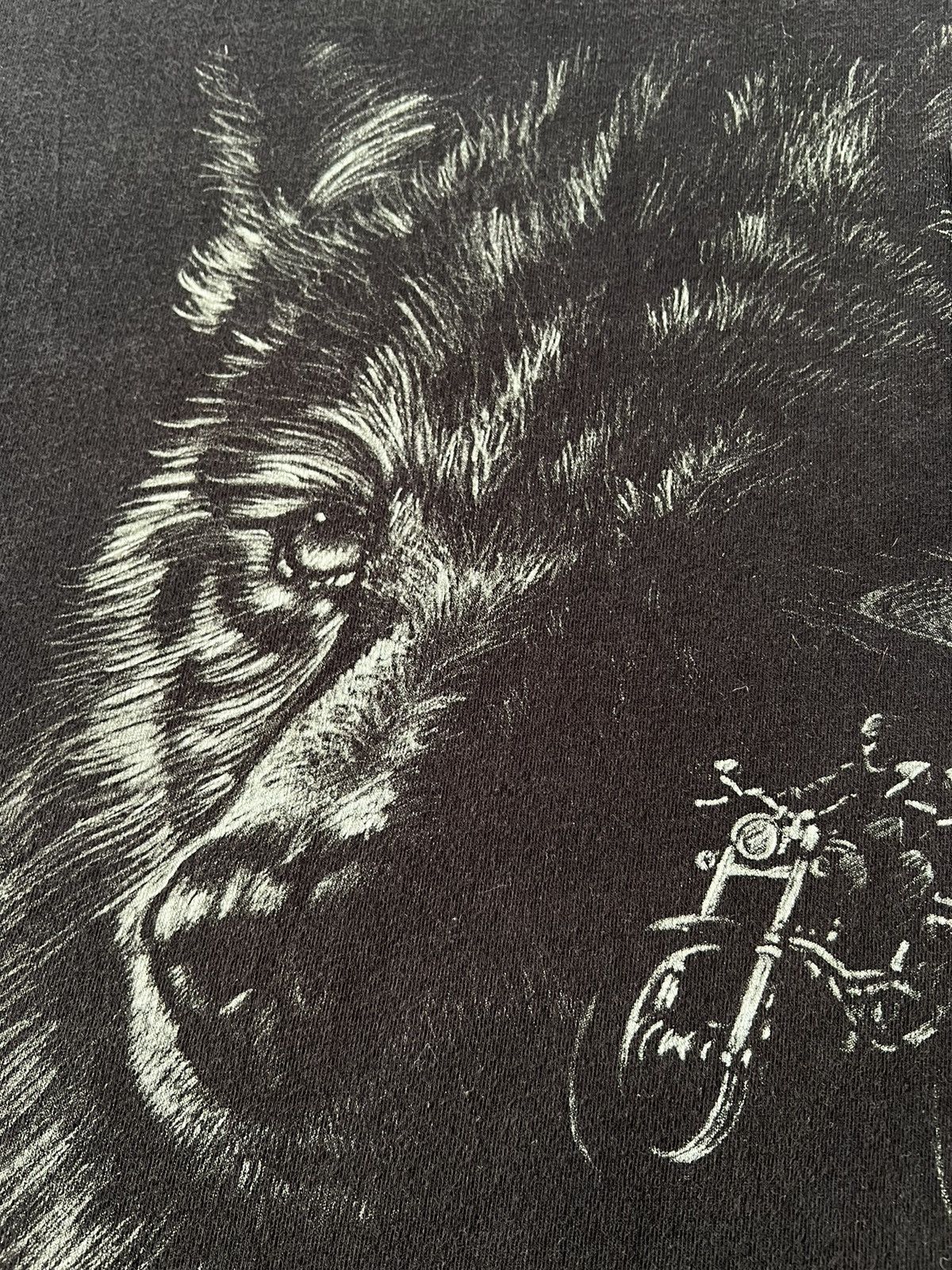 Harley Davidson Vintage 2009 Harley Davidson Wolf Pocket Las Vegas T-shirt Size US XXL / EU 58 / 5 - 7 Thumbnail
