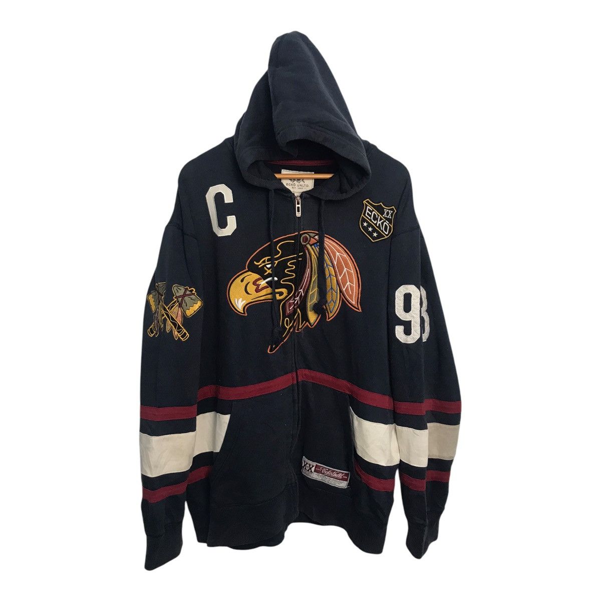 Ecko Unltd. × Vintage Echo Unltd Embroidered Hoodie Jacket Size US XL / EU 56 / 4 - 1 Thumbnail