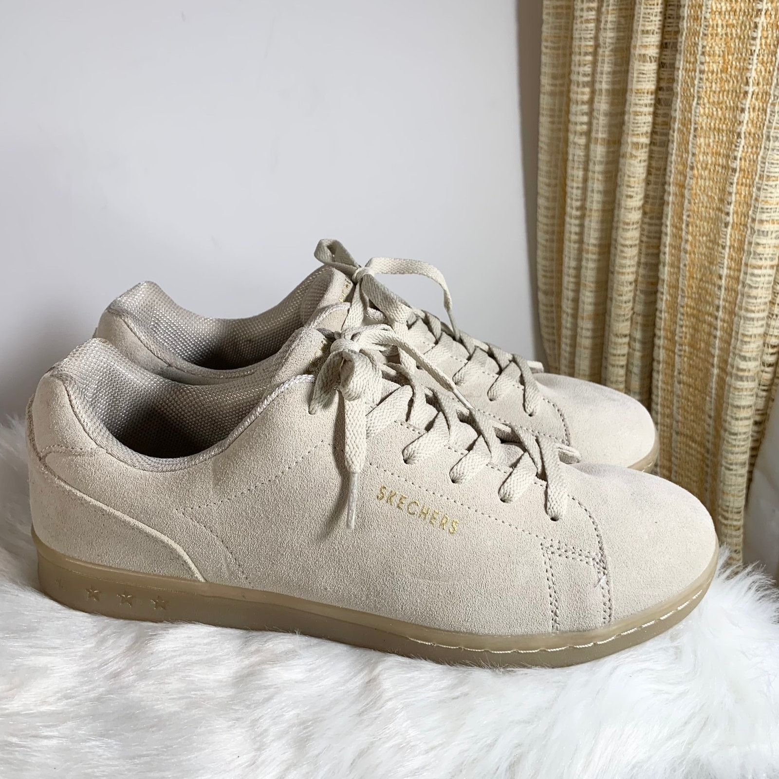 Other Skecher Street Leather Sneaker Size 11 Color Light Tan Size US 11 / IT 41 - 1 Thumbnail