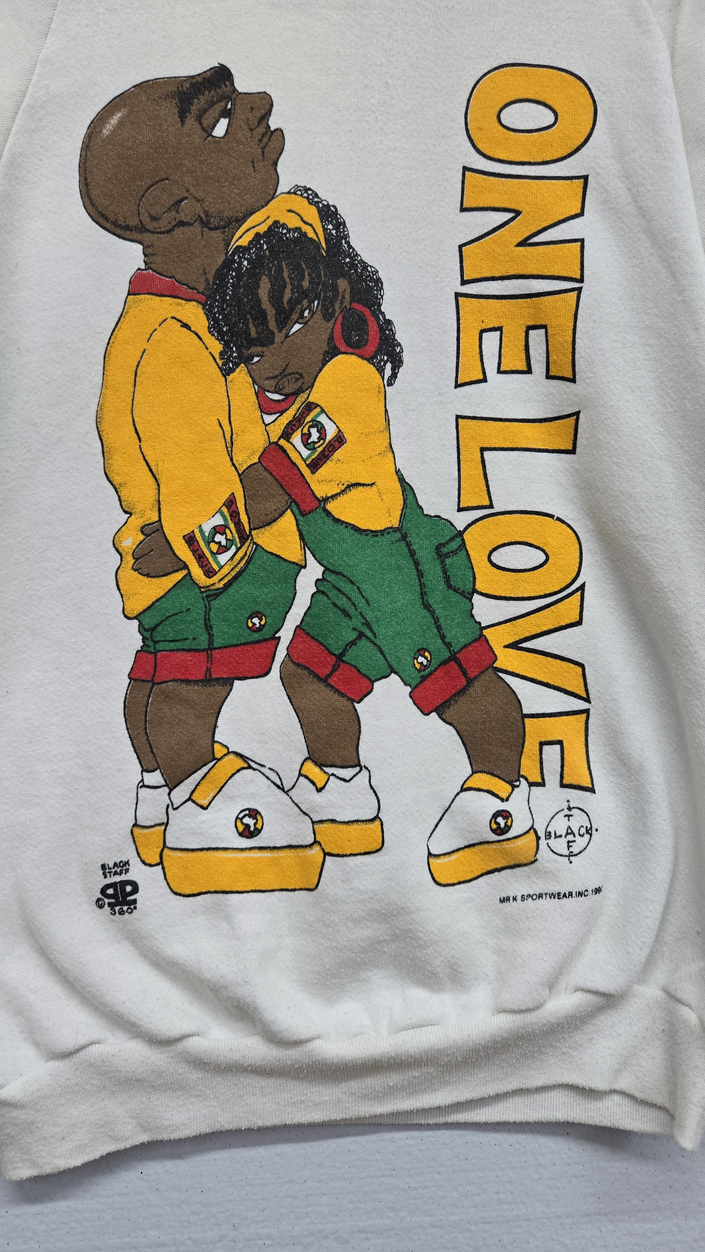 Vintage Vintage 1992 Black Heritage one love sweater size Large Size US L / EU 52-54 / 3 - 2 Thumbnail