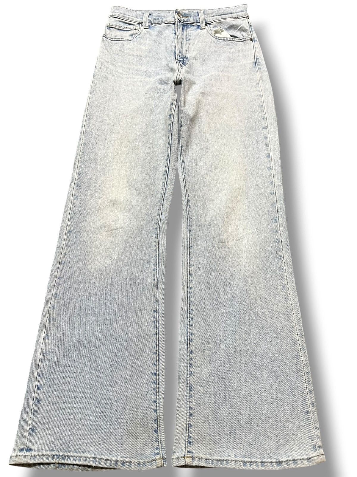 Uniqlo Vintage Uniqlo Flare Faded Grunge Denim Size US 27 - 1 Thumbnail
