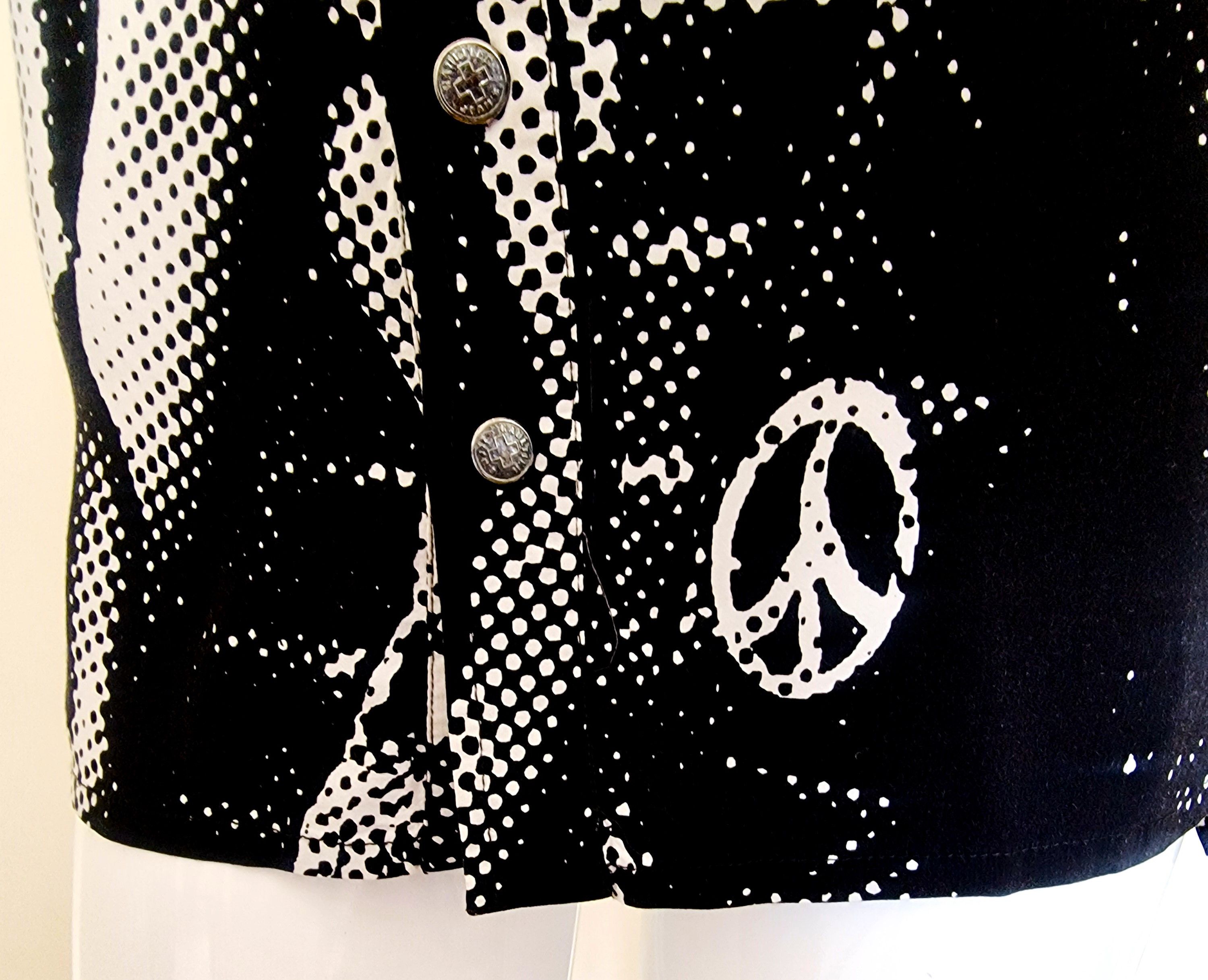 Jean Paul Gaultier Jean Paul Gaultier Fight Against Racism A/W 1997 Top Shirt Size S / US 4 / IT 40 - 4 Thumbnail