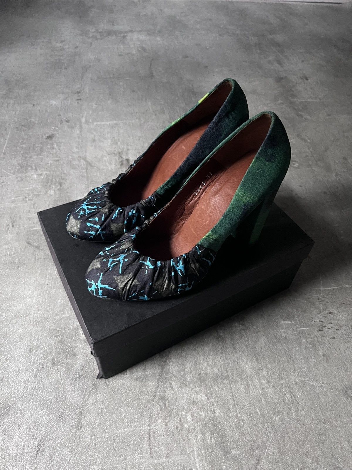 Dries Van Noten Dries Van Noten Gathered material heel multicolor Size US 9 / IT 39 - 1 Thumbnail