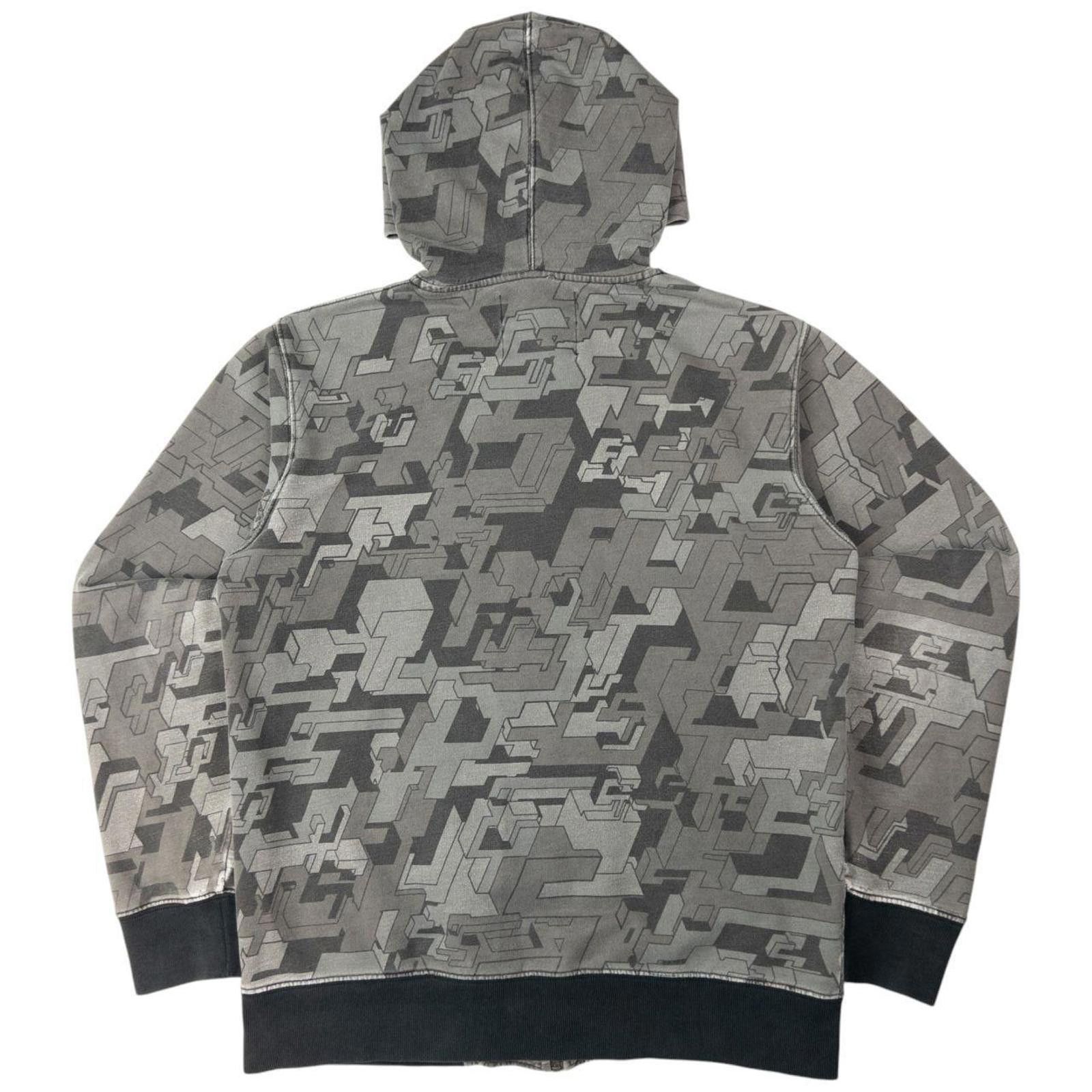 Stussy Vintage Stussy Geometric Zip Up Hoodie Size M Size US M / EU 48-50 / 2 - 2 Thumbnail
