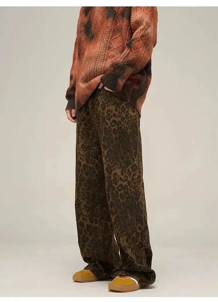 Japanese Brand Retro high street leopard print jeans Size US 32 / EU 48 - 3 Thumbnail