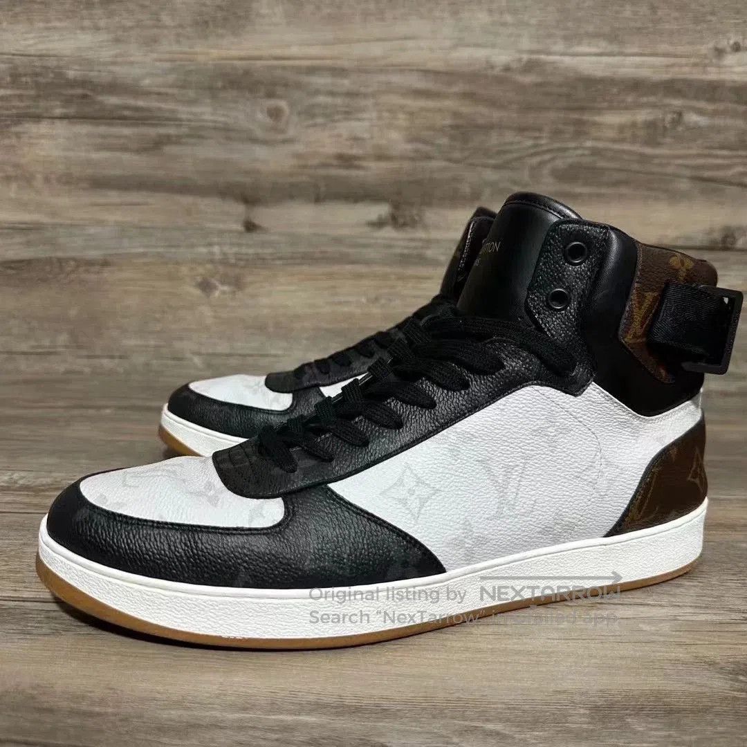 Louis Vuitton Black and White High-Top Sneakers. Size US 10 / EU 43 - 1 Thumbnail