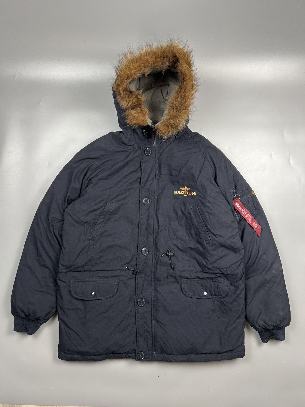 Alpha Industries For Breitling Down Coat Jacket (Y0629)