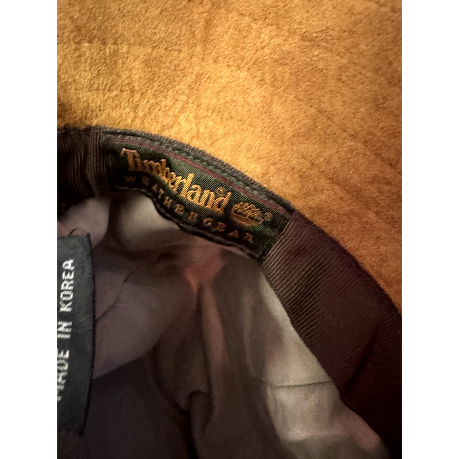 Timberland Vintage 90's Timberland Tan 100% Leather Suede Bucket Hat XL Size ONE SIZE - 6 Thumbnail