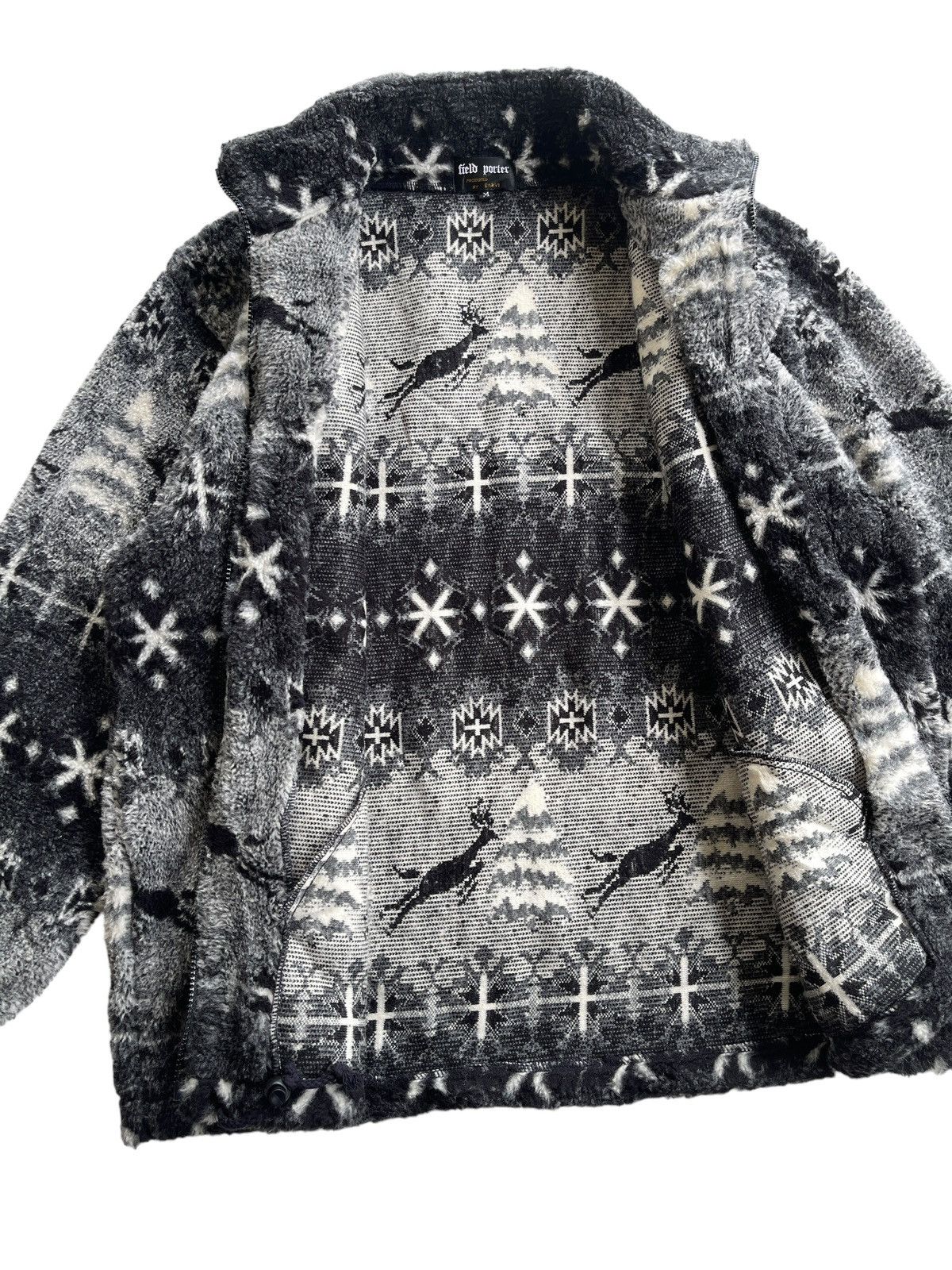 Japanese Brand Field Porter Teddy Fleece Printed Jacket Size US M / EU 48-50 / 2 - 9 Thumbnail