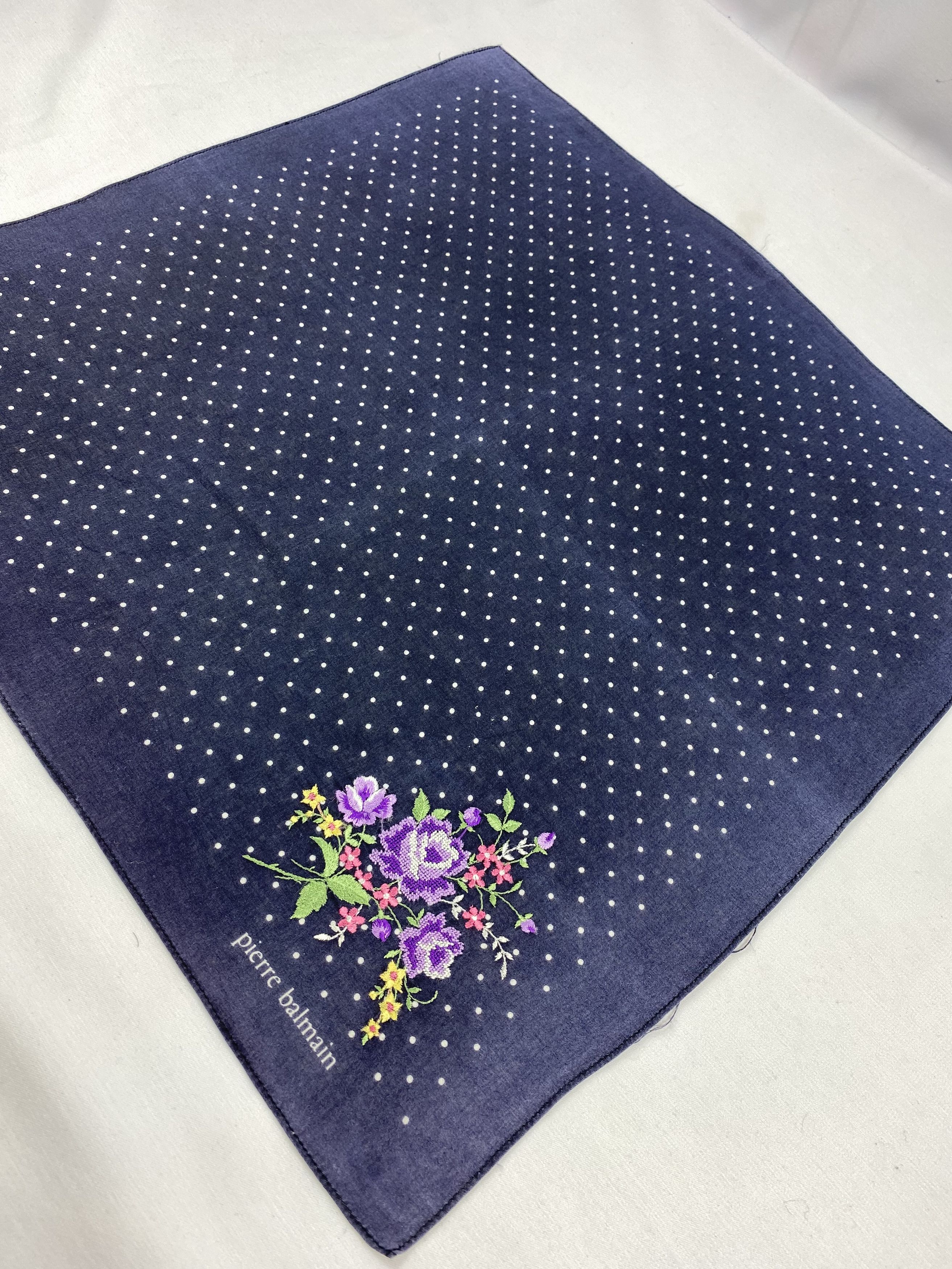 Pierre Balmain × Vintage Vintage Pierre Balmain Handkerchief / Bandana / Neckerchief Size ONE SIZE - 4 Thumbnail