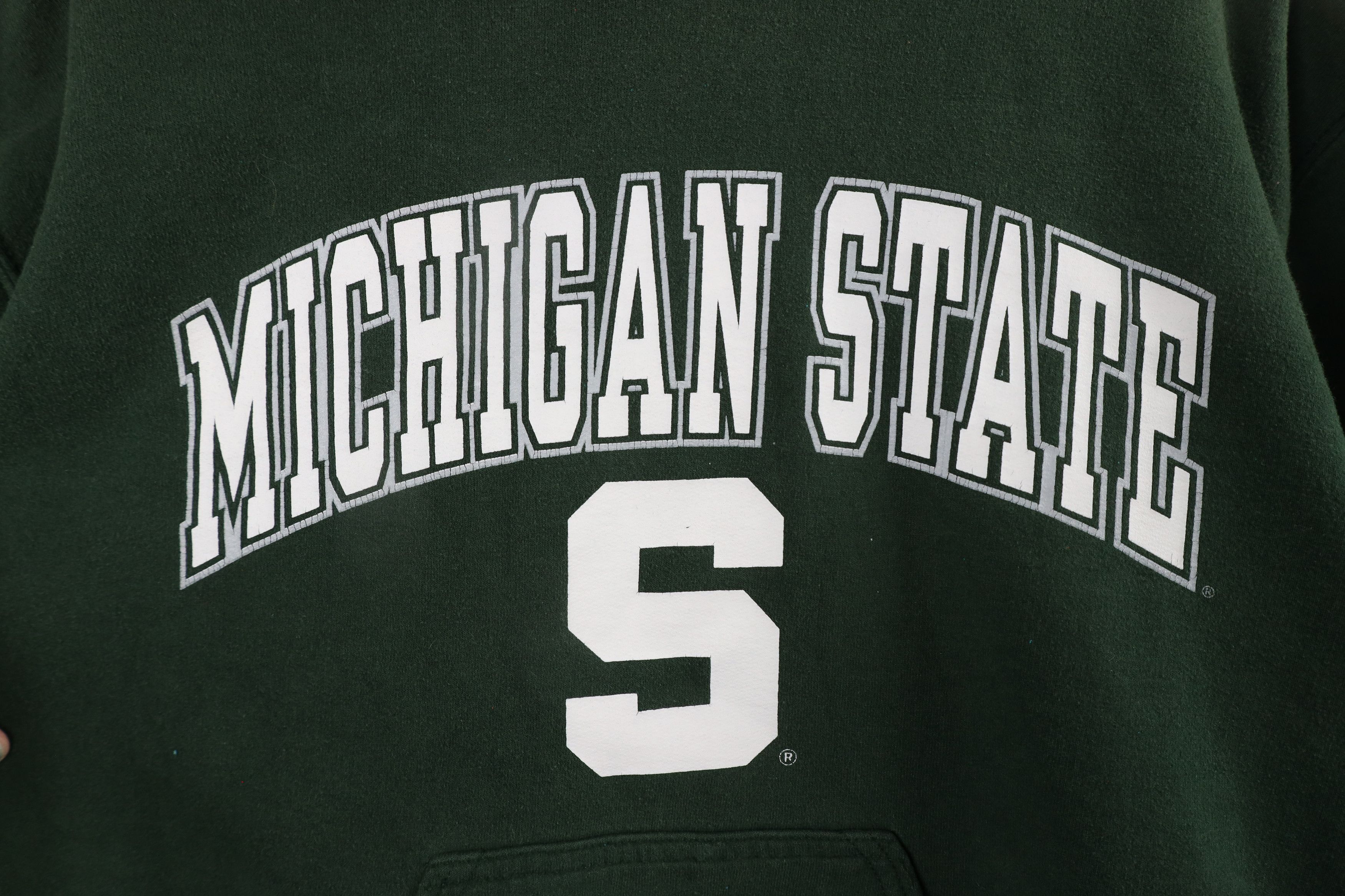 Vintage Vintage 90s Michigan State University Hoodie Sweatshirt Size US S / EU 44-46 / 1 - 4 Thumbnail