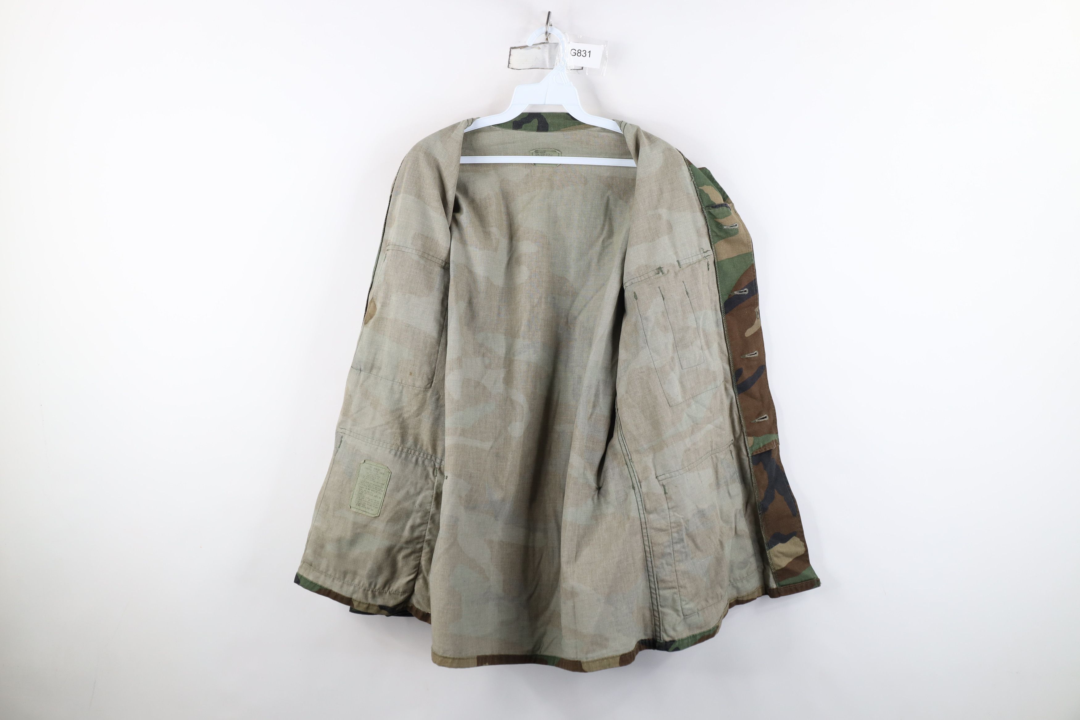 Vintage Vintage 80s US Military Camouflage Combat Jacket Coat USA Size US S / EU 44-46 / 1 - 11 Thumbnail