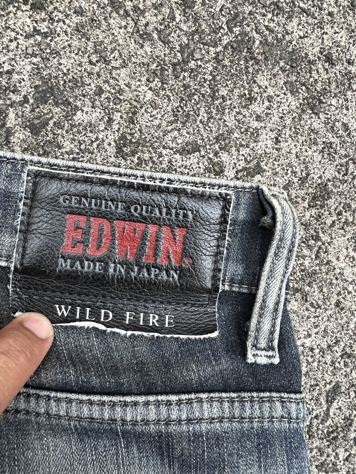 Edwin × If Six Was Nine VINTAGE EDWIN WILD FIRE DISTRESS JEAN Size US 31 - 18 Thumbnail