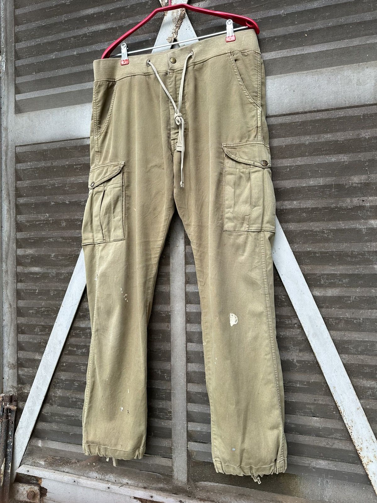 Vintage 👹Vintage THRASHED LEE Baggy Jogger Pants Size US 31 - 9 Thumbnail