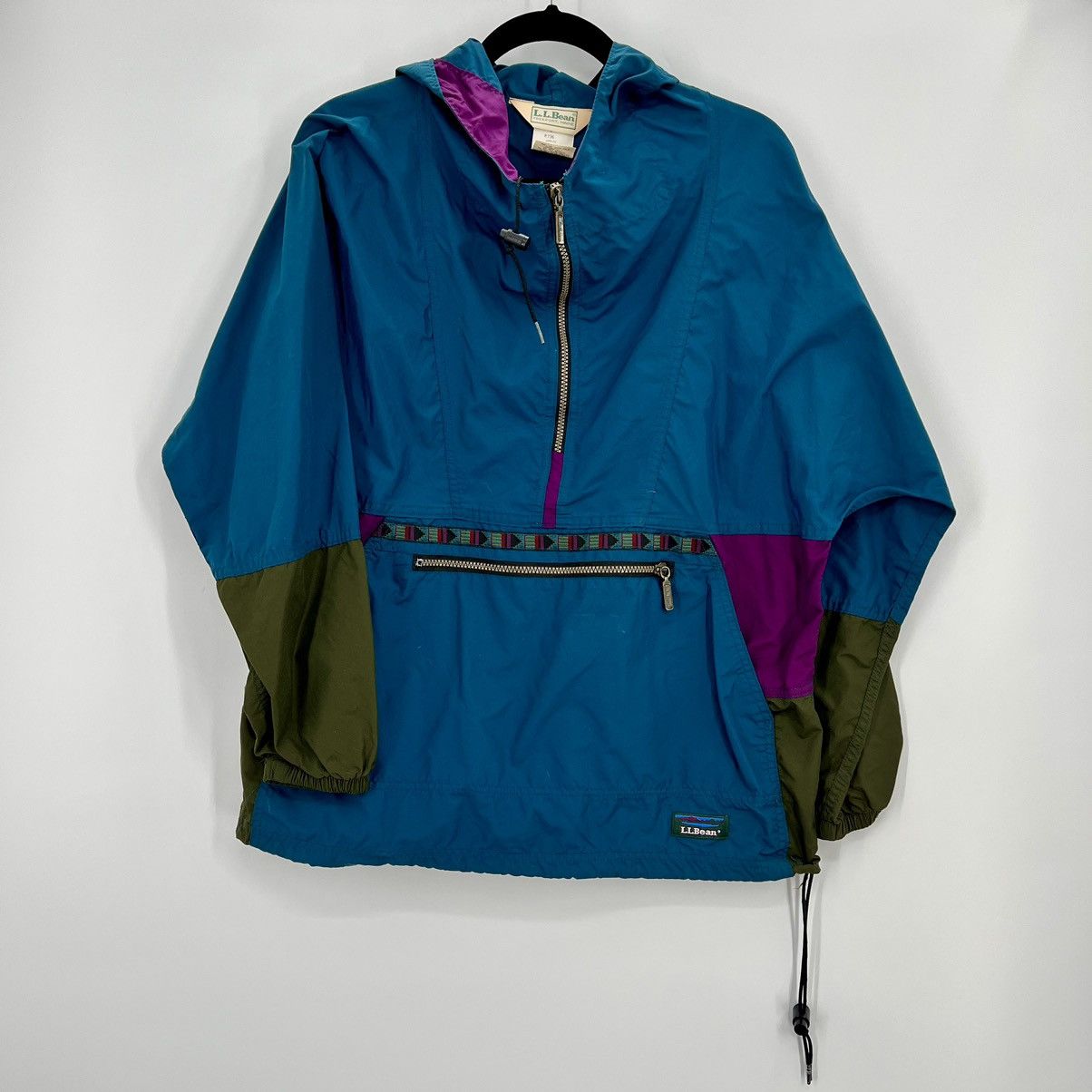 L.L. Bean Vintage 80s L.L. Bean Anorak 1/2 Zip Retro Aztec Windbreaker Size L / US 10 / IT 46 - 1 Thumbnail