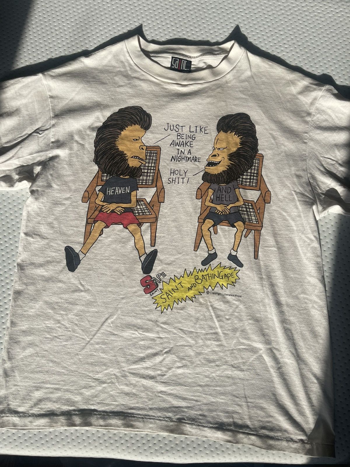 image of Saint Michael/bape in White, Men's (Size Large)