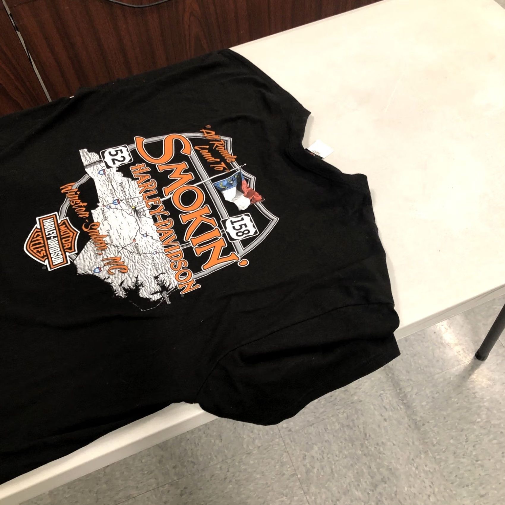 Harley Davidson VINTAGE Harley-Davidson T-Shirt XL Black Motorcycle Graphic Print Men Size US XL / EU 56 / 4 - 5 Thumbnail
