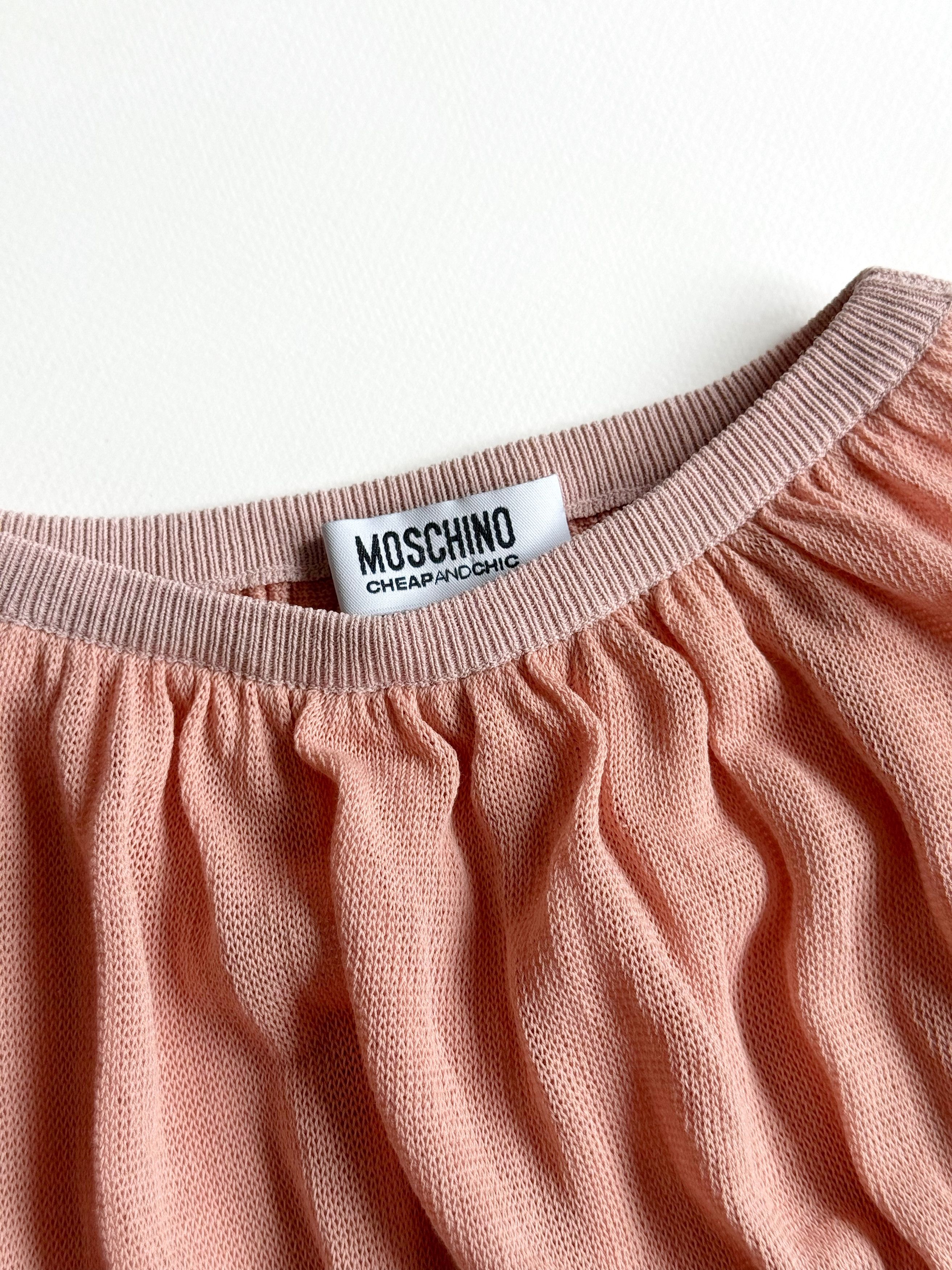 Moschino Women's Moschino Vintage gathered knit sleeveless top US 12 Size XL / US 12-14 / IT 48-50 - 2 Thumbnail