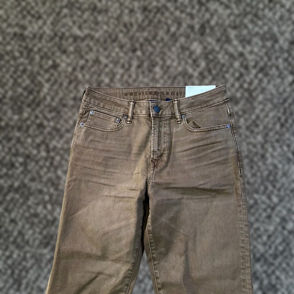 American Eagle Outfitters American Eagle Outfitters Original Bootcut Jeans Men's 29x34 Jeans Brown 5-Pocket Stretch Denim Regular Inseam 34" Size US 29 - 1 Thumbnail