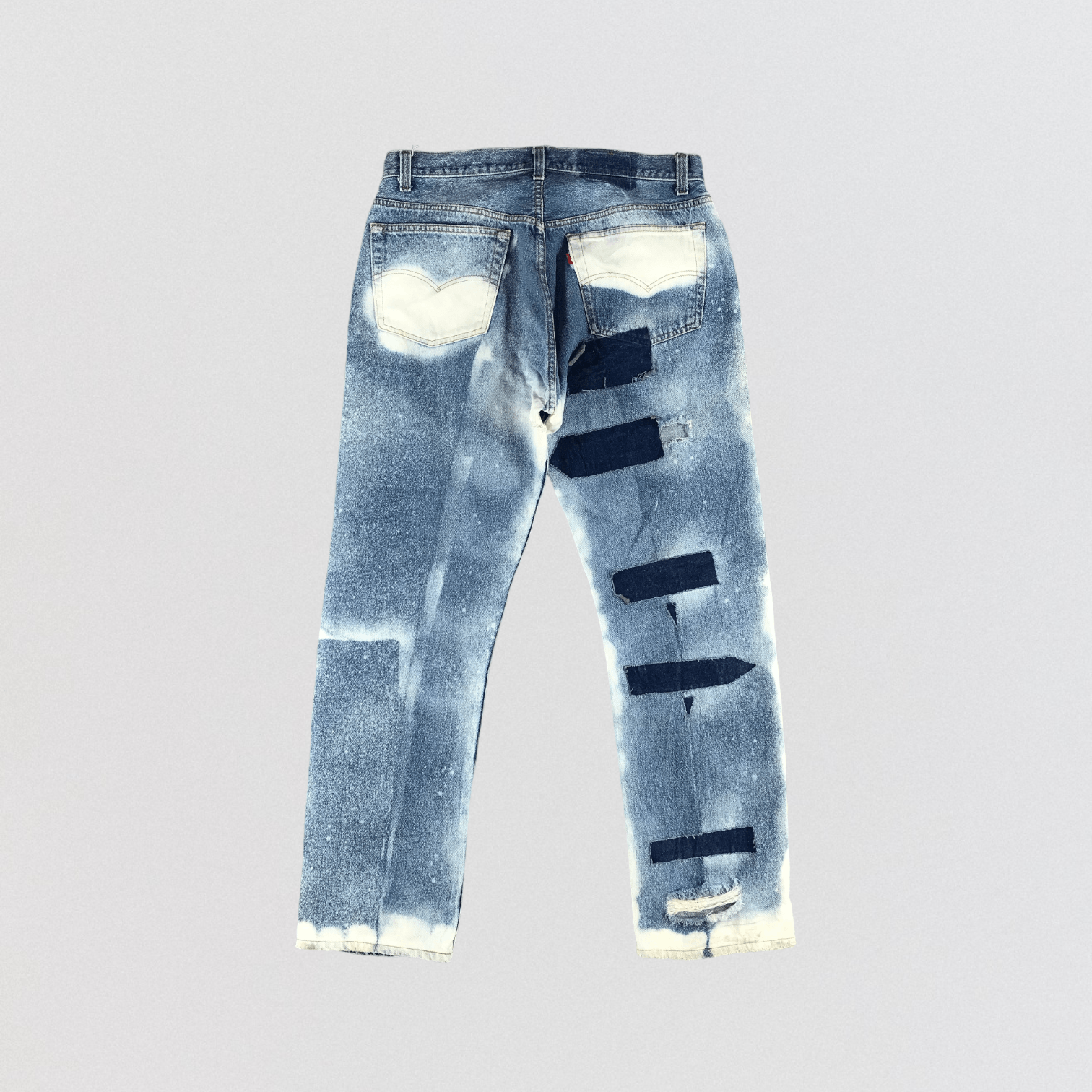 Levi's × Vintage 80s Vintage Bleached Levis 501 Jeans-JM3034 Size US 35 - 2 Thumbnail