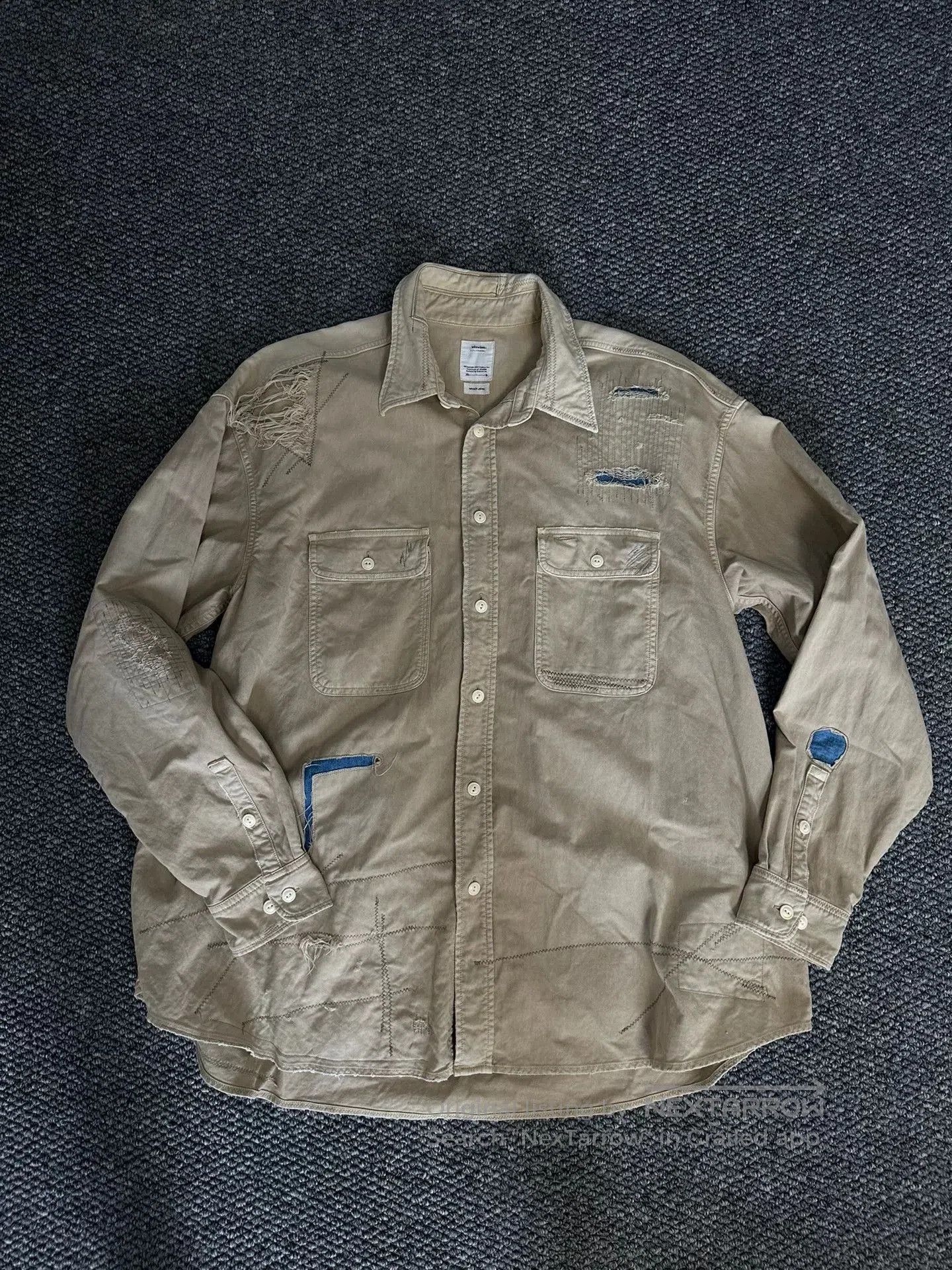 Visvim visvim grand crash distressed shirt. Size US M / EU 48-50 / 2 - 2 Thumbnail