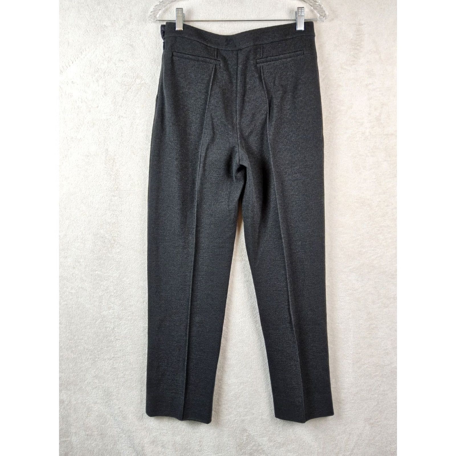 Armani Giorgio Armani Women's Dress Pants Grey Wool Size 42 Regular 29" Waist 30" Inseam N/A Size 28" / US 6 / IT 42 - 3 Thumbnail