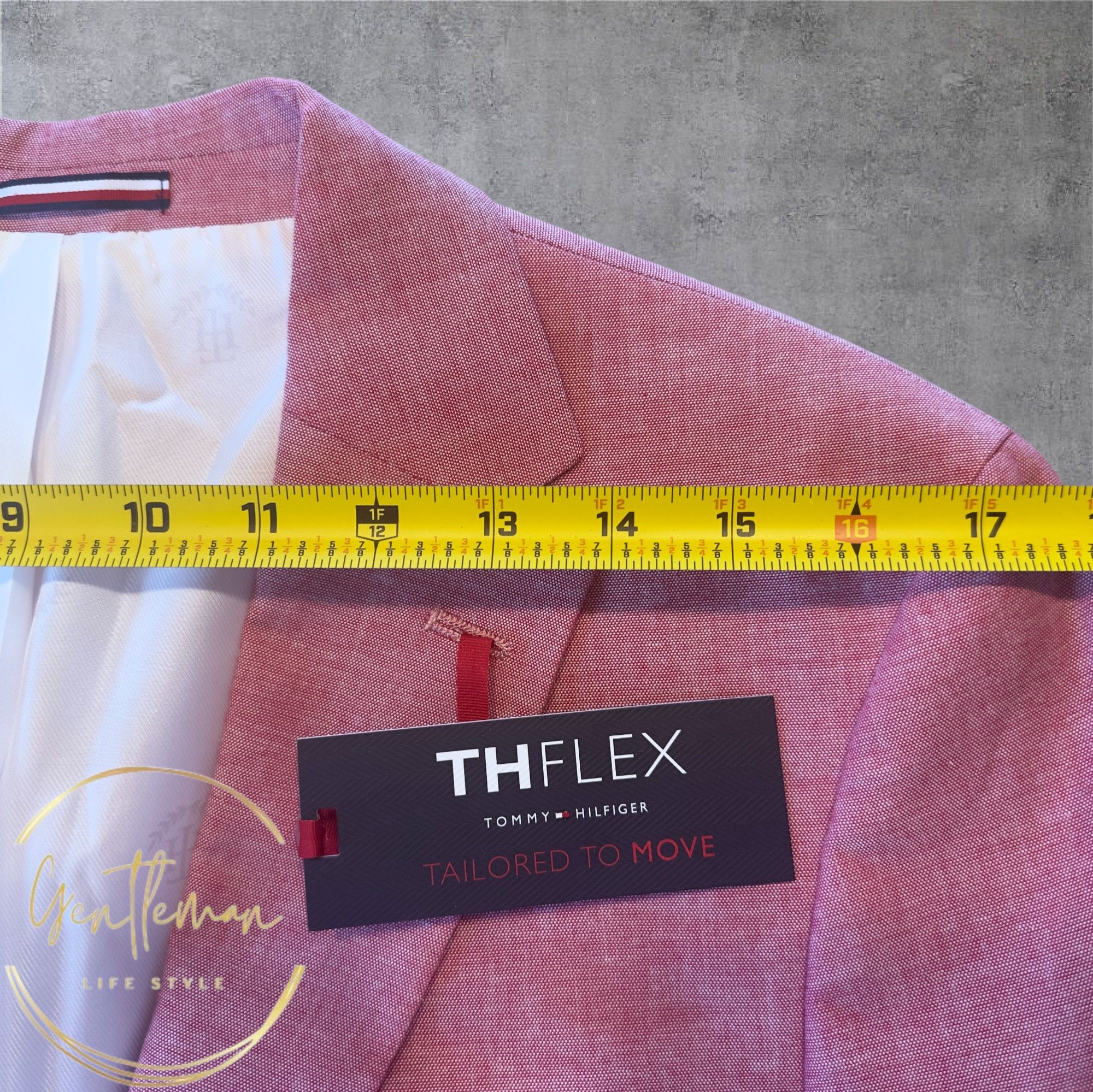Tommy Hilfiger TOMMY HILFIGER Mens Blazer Sport Coat Jacket 40R Pink Size 38R - 4 Thumbnail