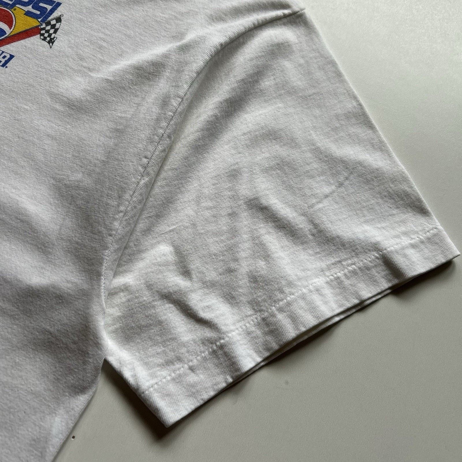 NASCAR × Pepsi × Vintage Vintage 90s Pepsi Nascar T-Shirt XL White Single Stitch Rare Size US XL / EU 56 / 4 - 3 Thumbnail