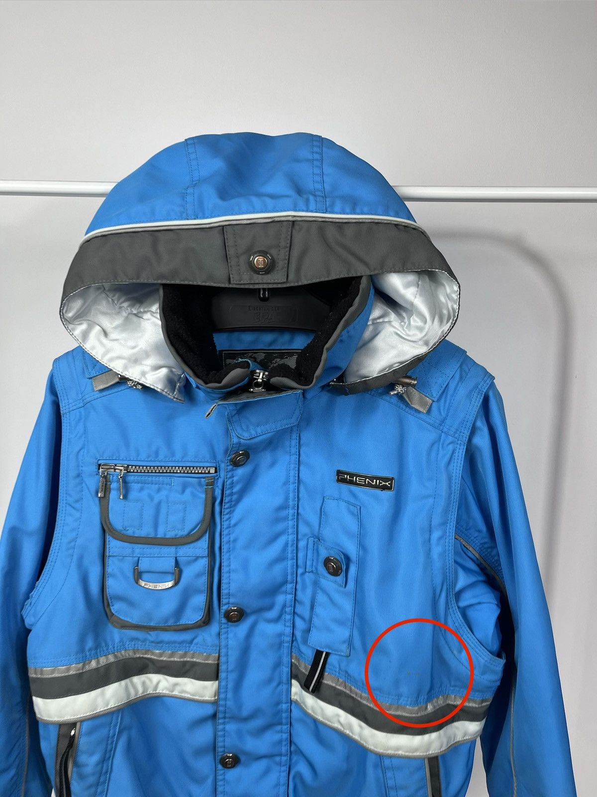Phenix Phenix Ski Jacket Women Blue Hooded Winter Snow Coat US 6 Size M / US 6-8 / IT 42-44 - 3 Thumbnail