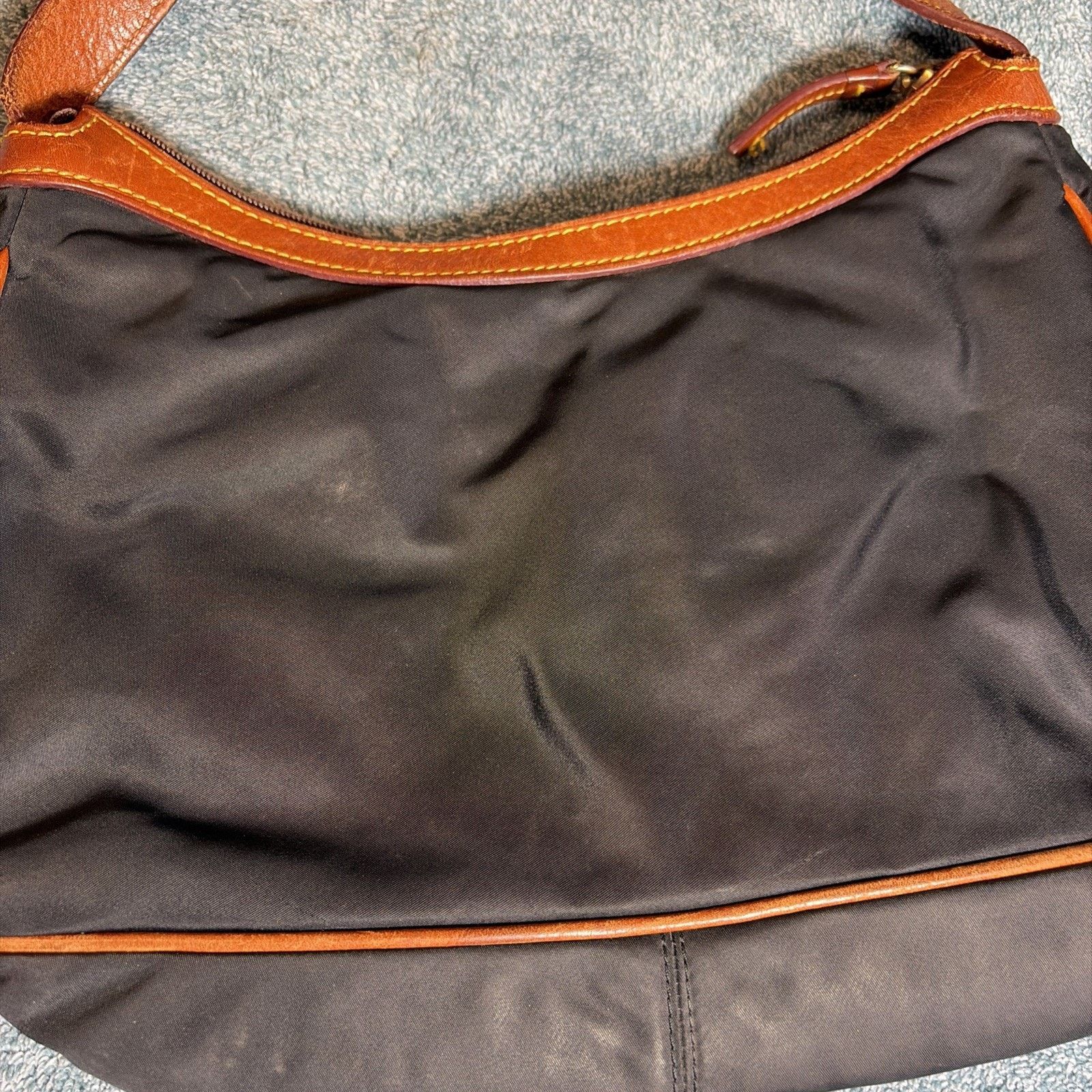 Dooney & Bourke Dooney & Bourke Black Nylon Hobo Shoulder Handbag Preowned Size ONE SIZE - 8 Thumbnail