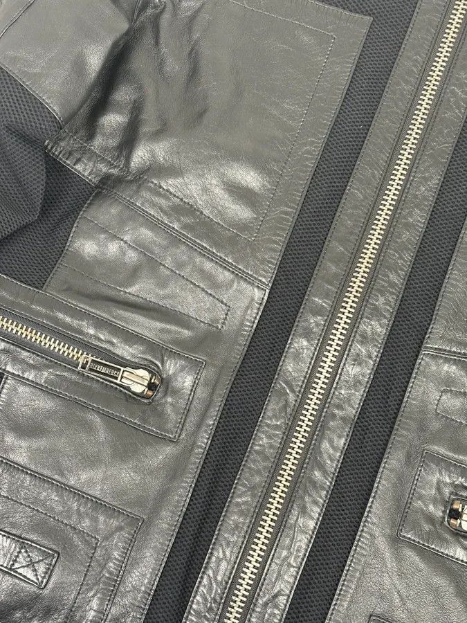 Dirk Bikkembergs AW2010 Bikkembergs Hybrid Black Leather Jacket Size US L / EU 52-54 / 3 - 9 Thumbnail