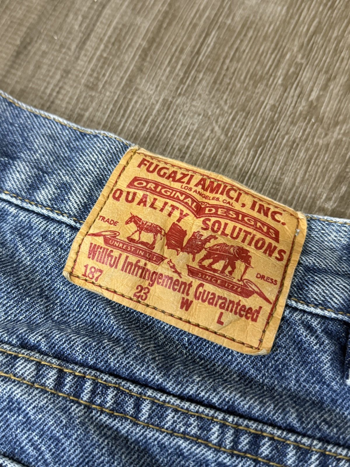 Fugazi Chain stitch denim jeans Size US 30 / EU 46 - 4 Thumbnail