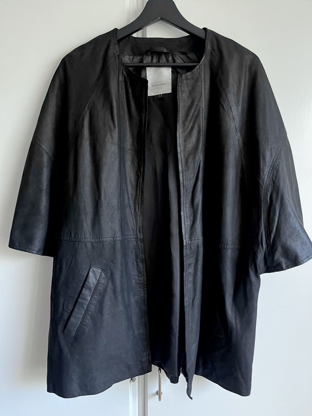 Other Bon’a Parte (DK) – Unisex Architectural Leather Jacket Size L / US 10 / IT 46 - 3 Thumbnail