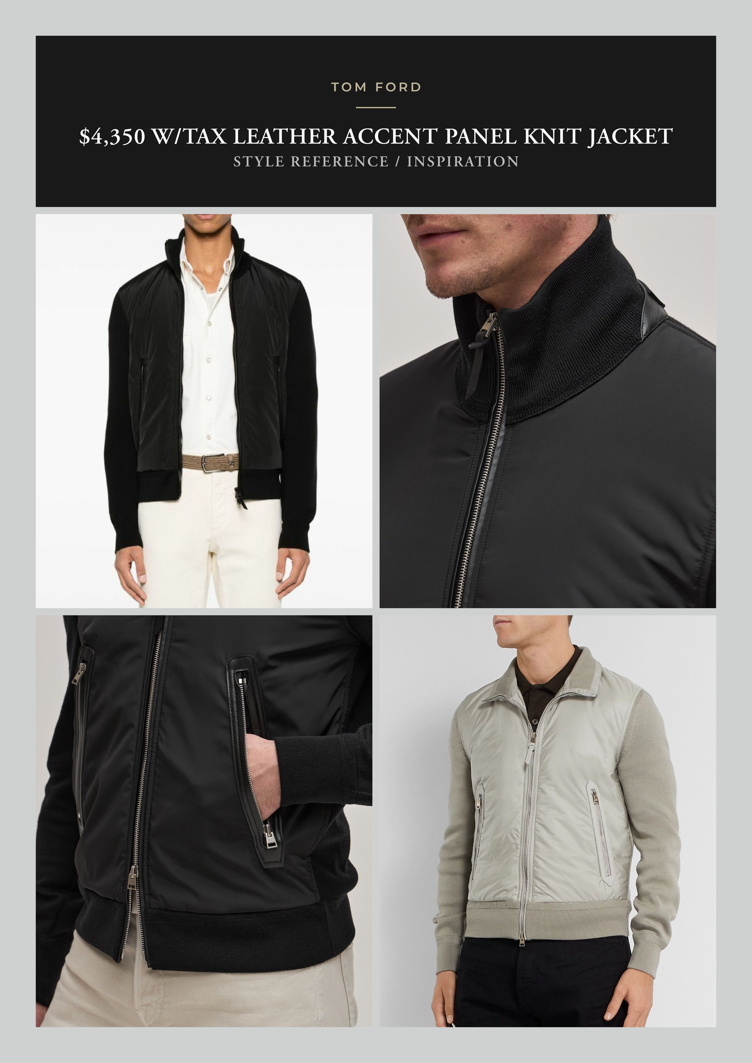 Tom Ford Best Dressed Rare $4,350 w/tax TOM FORD Panel Knit Jacket Size US M / EU 48-50 / 2 - 7 Thumbnail