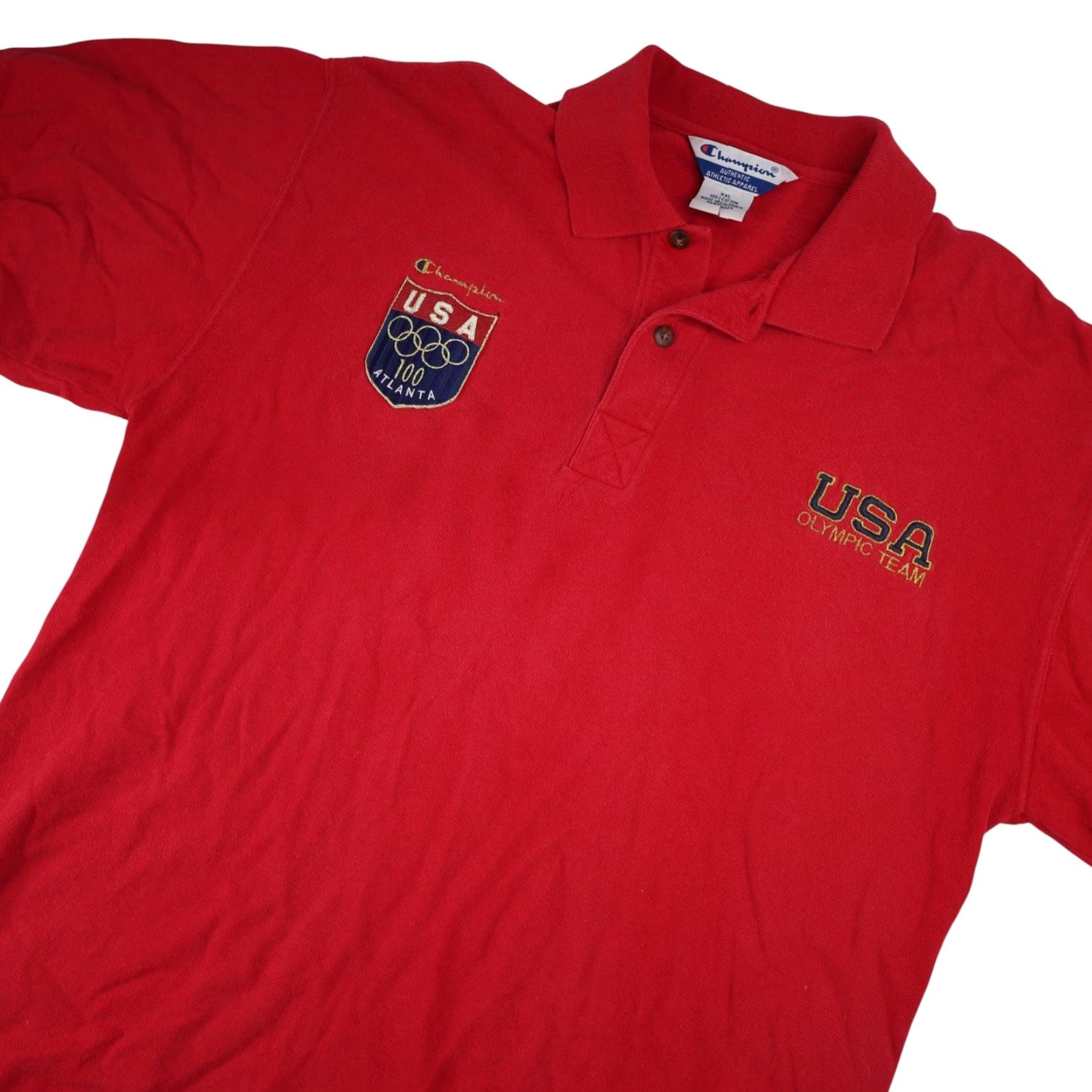 Champion VINTAGE Champion USA Olympics Polo Shirt Men 2XL Red XXL Polo USA Olympics Men Shirt Champion 2XL Red Vintage Size US XXL / EU 58 / 5 - 2 Thumbnail